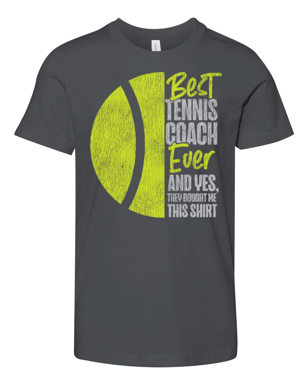 Funny Tennis Player Racket Coach Youth Unisex Jersey Tee