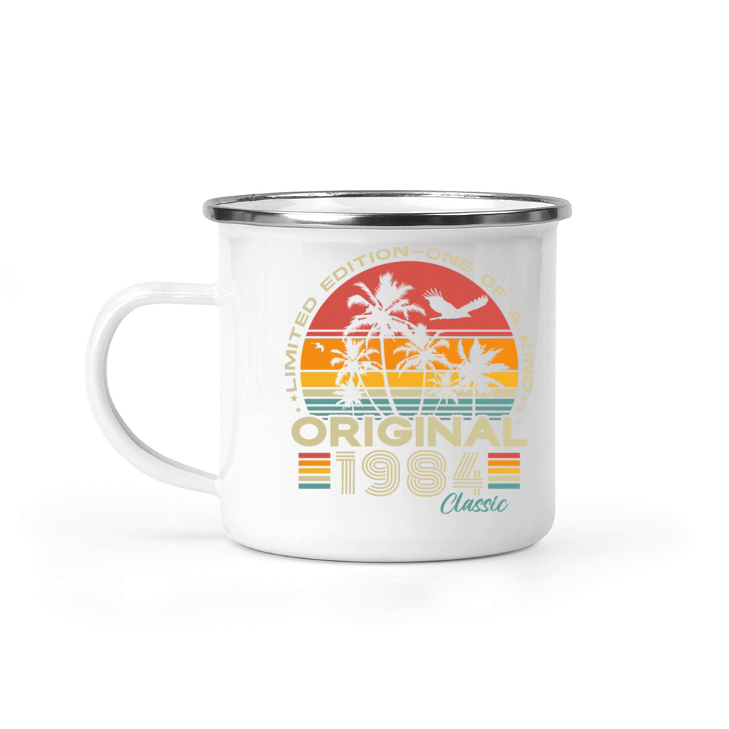 Original 1984 Vintage Retro 40th Birthday Camping Mug