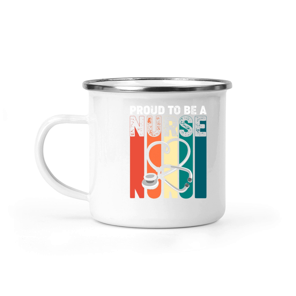 Stethoscope Male Nursing RN Proud To Be A Nurse Camping Mug