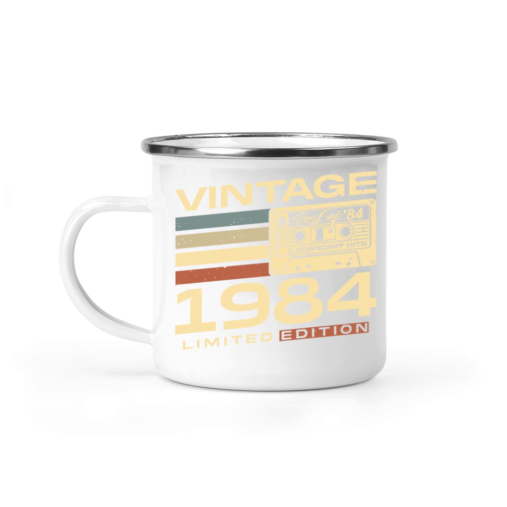 Vintage 1984 Retro 40th Birthday Camping Mug