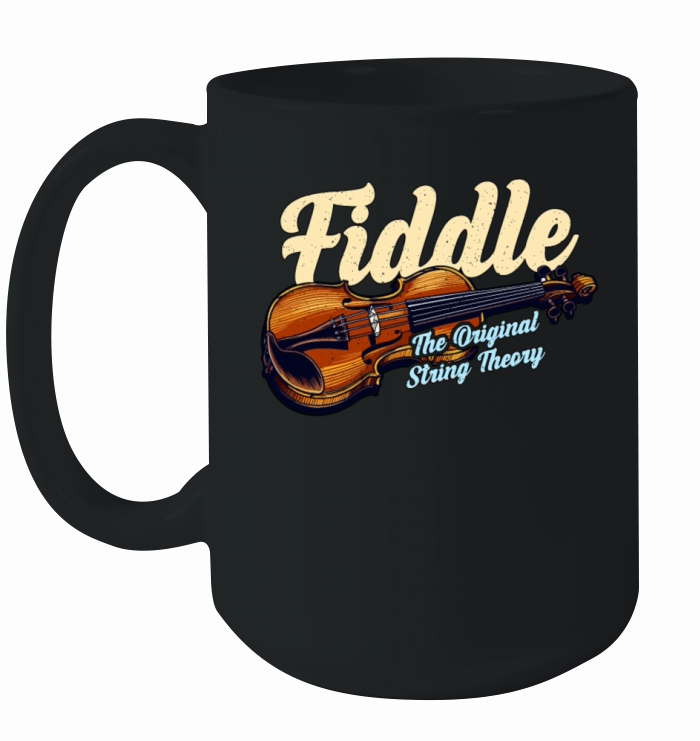 Fiddle The Original String Theory Country Music Ceramic Mug