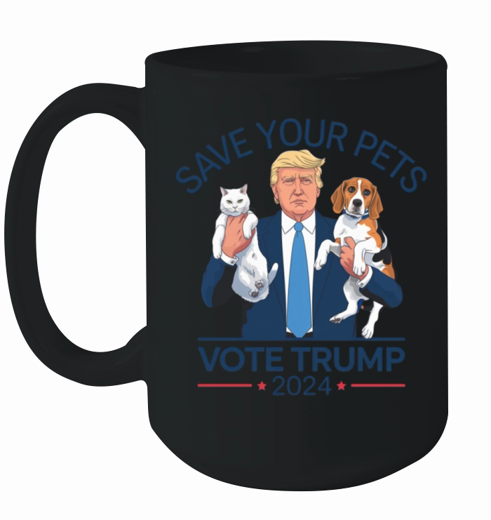 Save Your Pets Vote for Trump US Election 2024 Ceramic Mug
