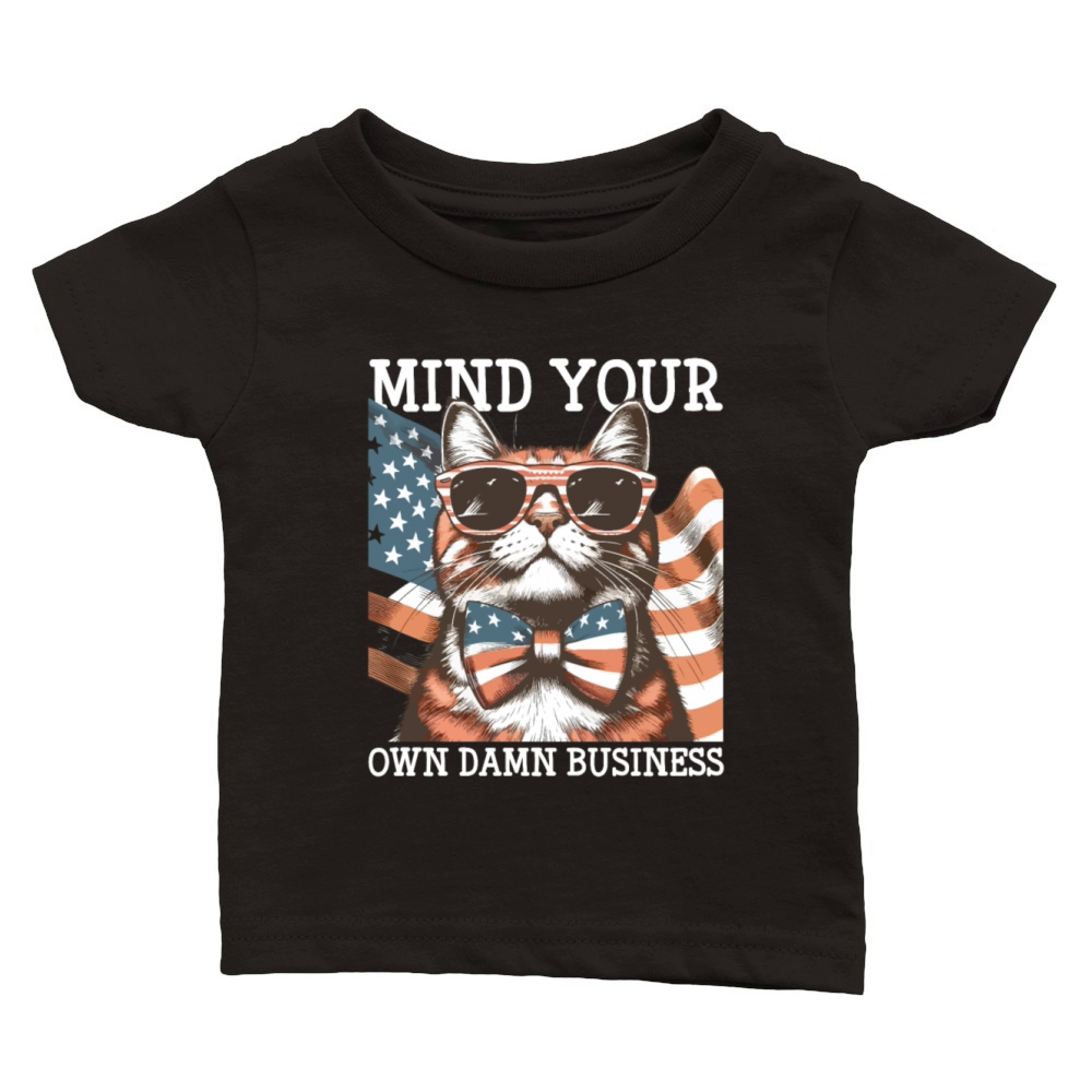 Mind Your Own Damn Business Harris Waltz 2024 Classic Baby Crewneck T-shirt