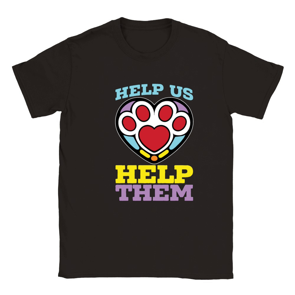 Animal Shelter Help Us Help Them Pet Adoption Classic Kids Crewneck T-shirt