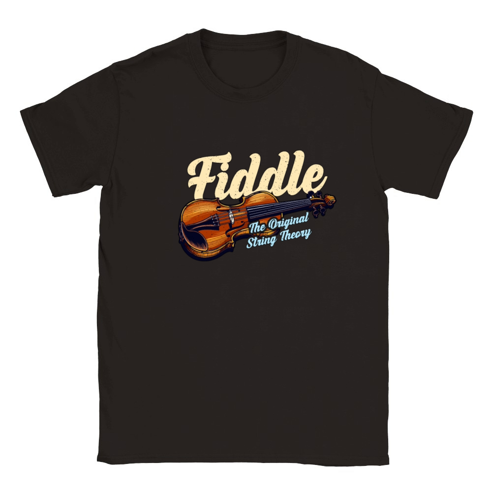 Fiddle The Original String Theory Country Music Classic Kids Crewneck T-shirt