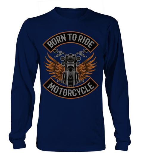Motorcycle funny saying vintage biker Long sleeved Unisex