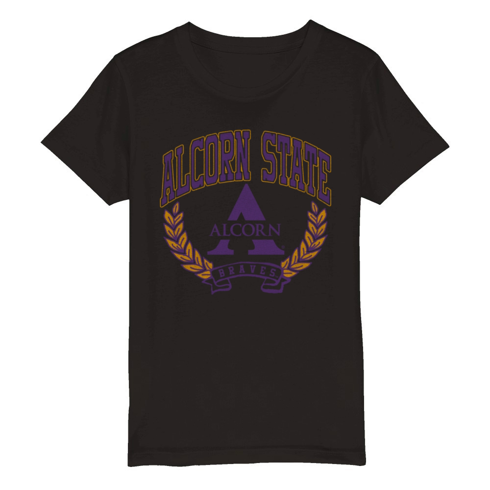 Alcorn State Braves Victory Vintage Organic Kids Crewneck T-shirt