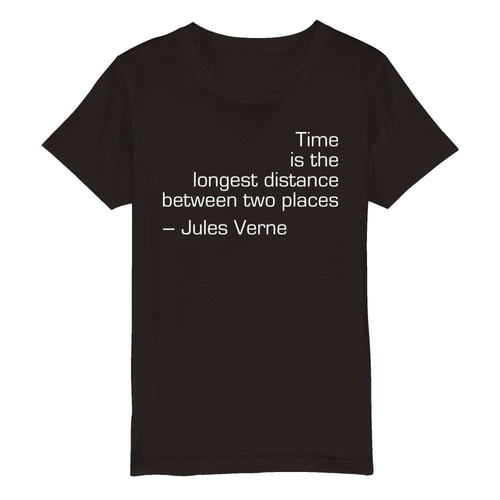 Time is the Longest Distance Organic Kids Crewneck T-shirt