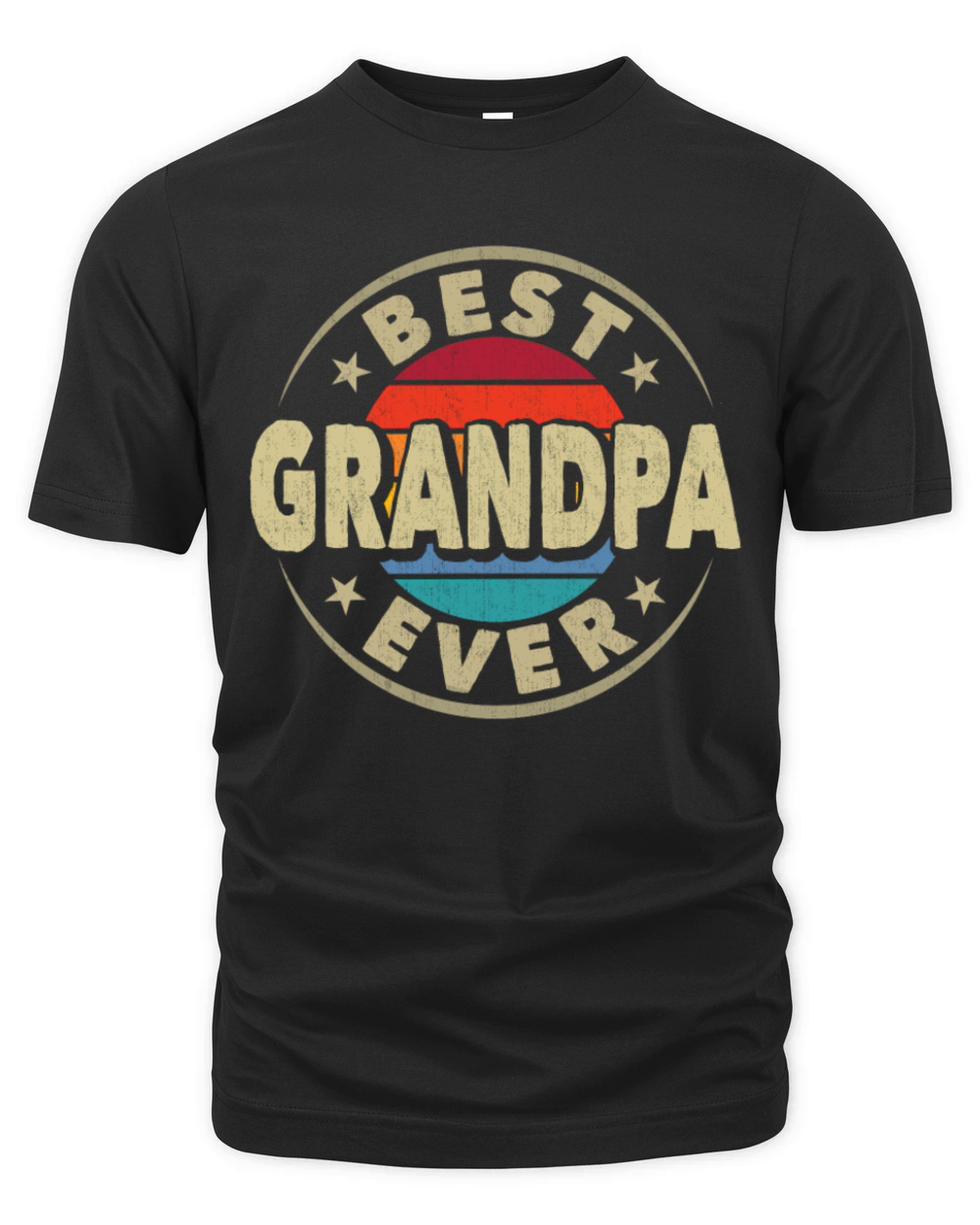 Best Grandpa Ever Retro Vintage Grandfather Organic Unisex T-shirt