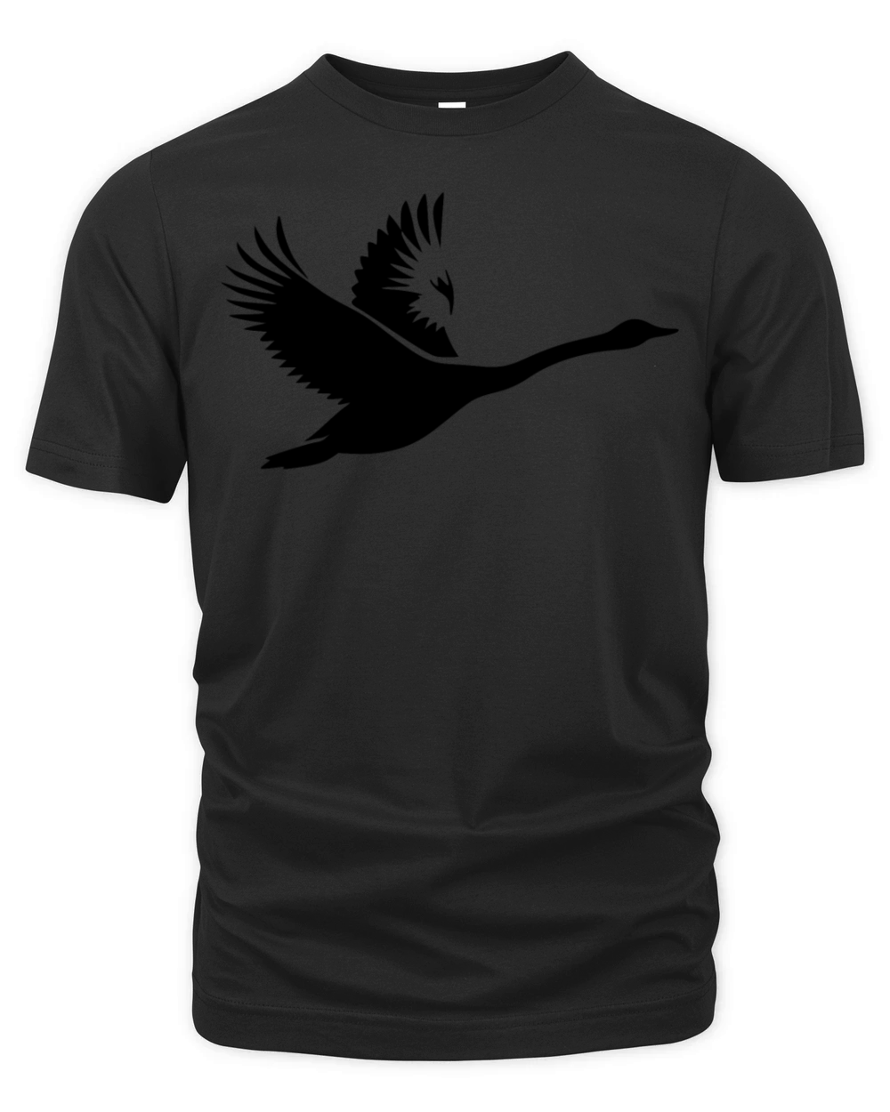 Elegant Flying Mute Swan Organic Unisex T-shirt