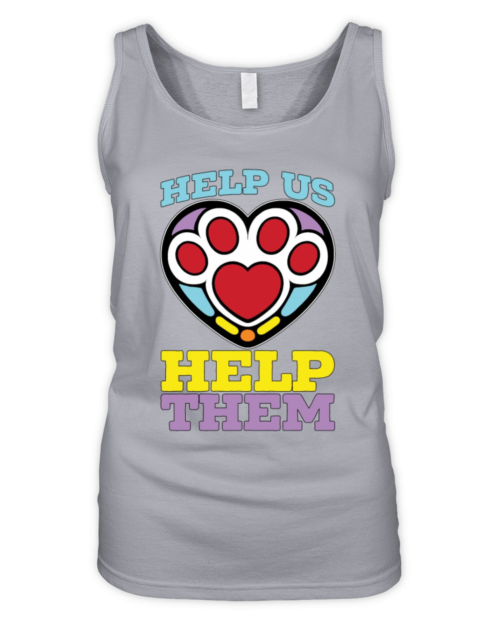 Animal Shelter Help Us Help Them Pet Adoption Organic Women's Tank Top