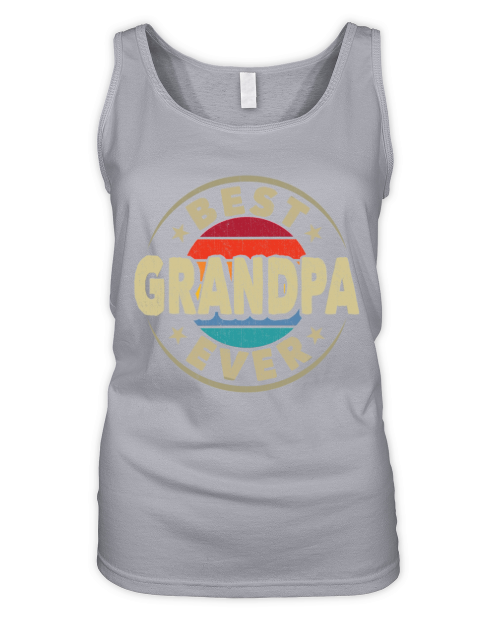 Best Grandpa Ever Retro Vintage Grandfather Organic Women's Tank Top