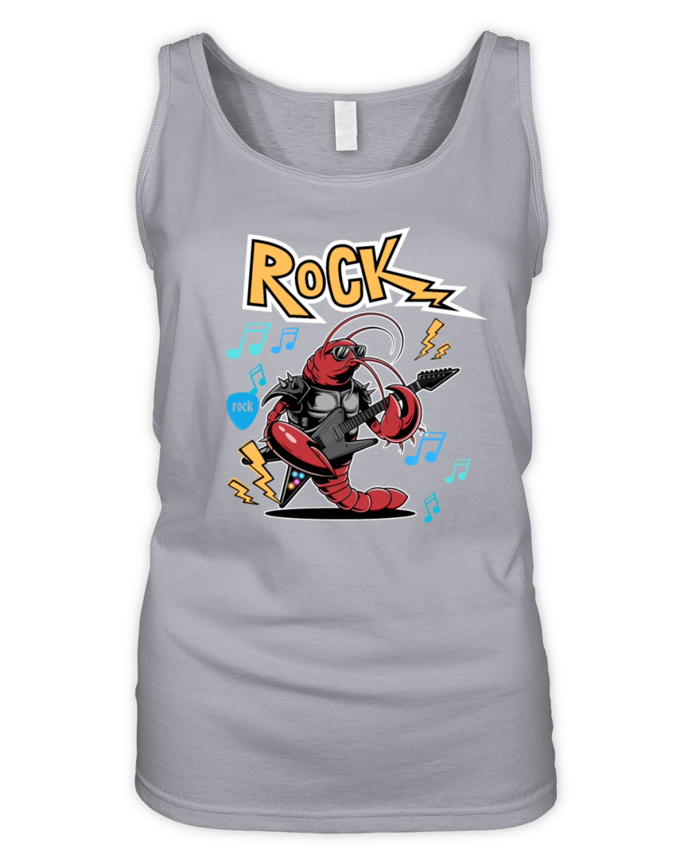 Vintage Lobster Rocker on Guitar Organic Women's Tank Top