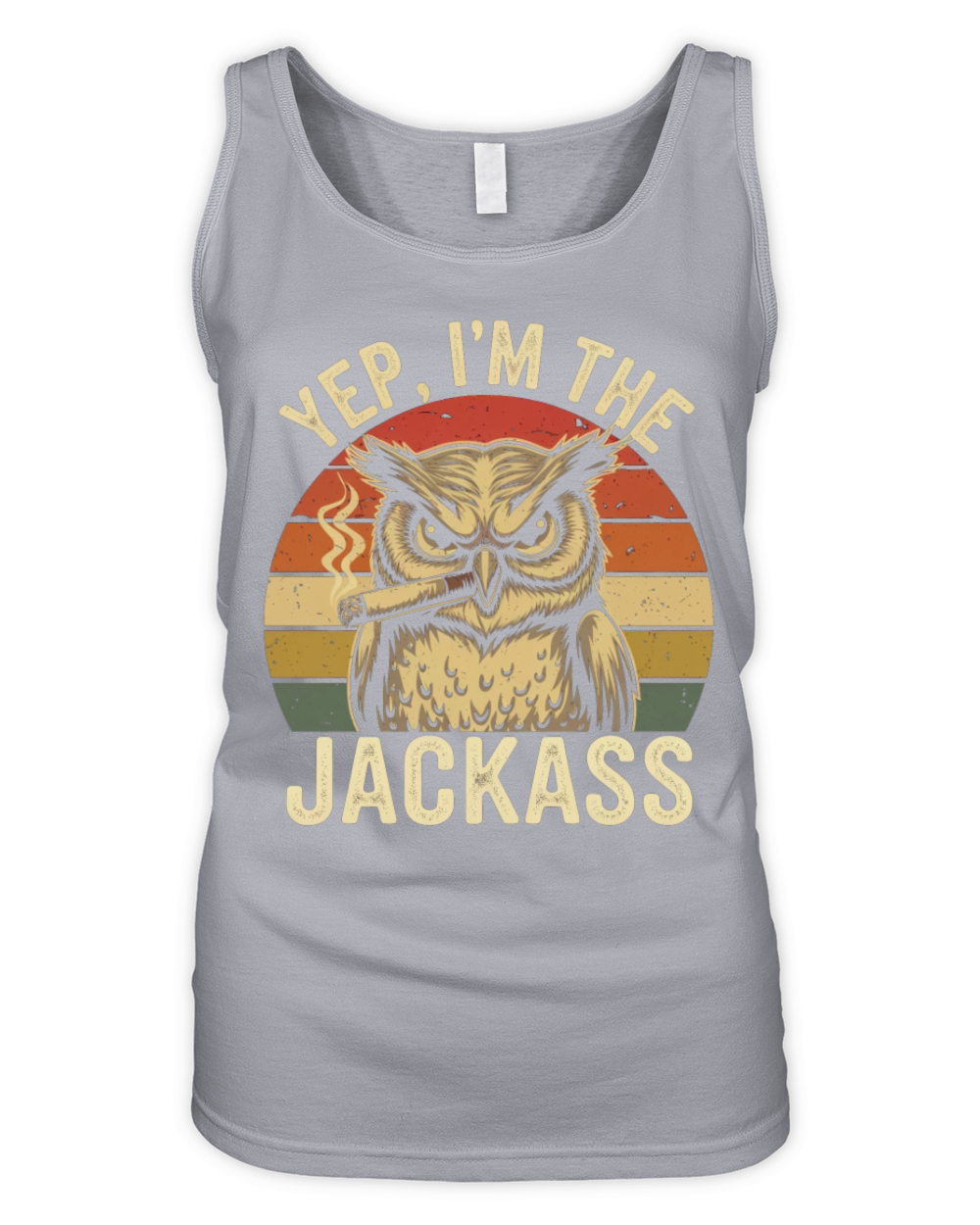 Yep I m The Jackass Funny Vintage Halloween OWL Organic Women's Tank Top