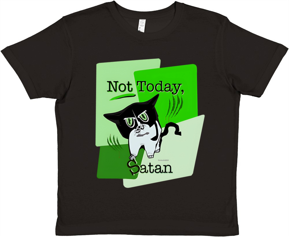 Bad Kitty Mad Cat Premium Kids Crewneck T-shirt