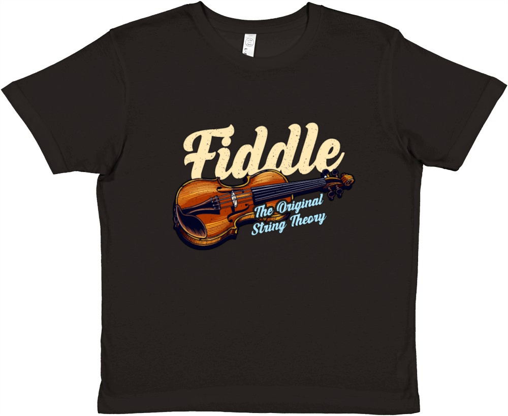 Fiddle The Original String Theory Country Music Premium Kids Crewneck T-shirt