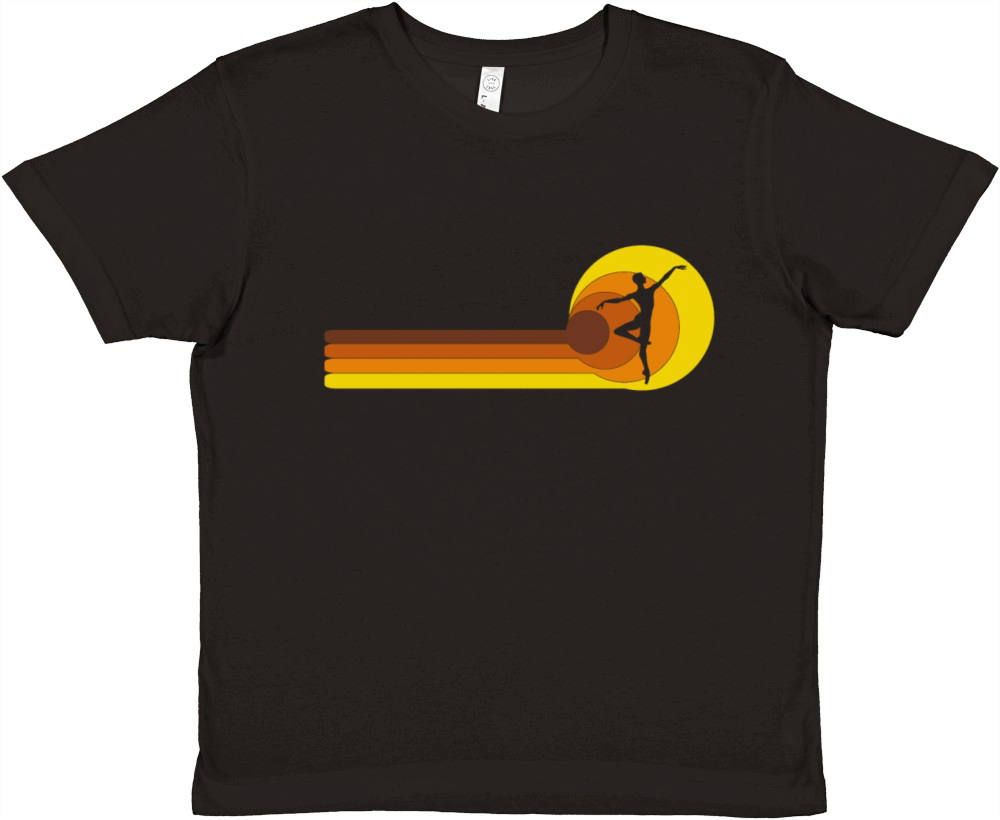 Mens ballet Dancing-Dancer 70s 80s Vintage Premium Kids Crewneck T-shirt