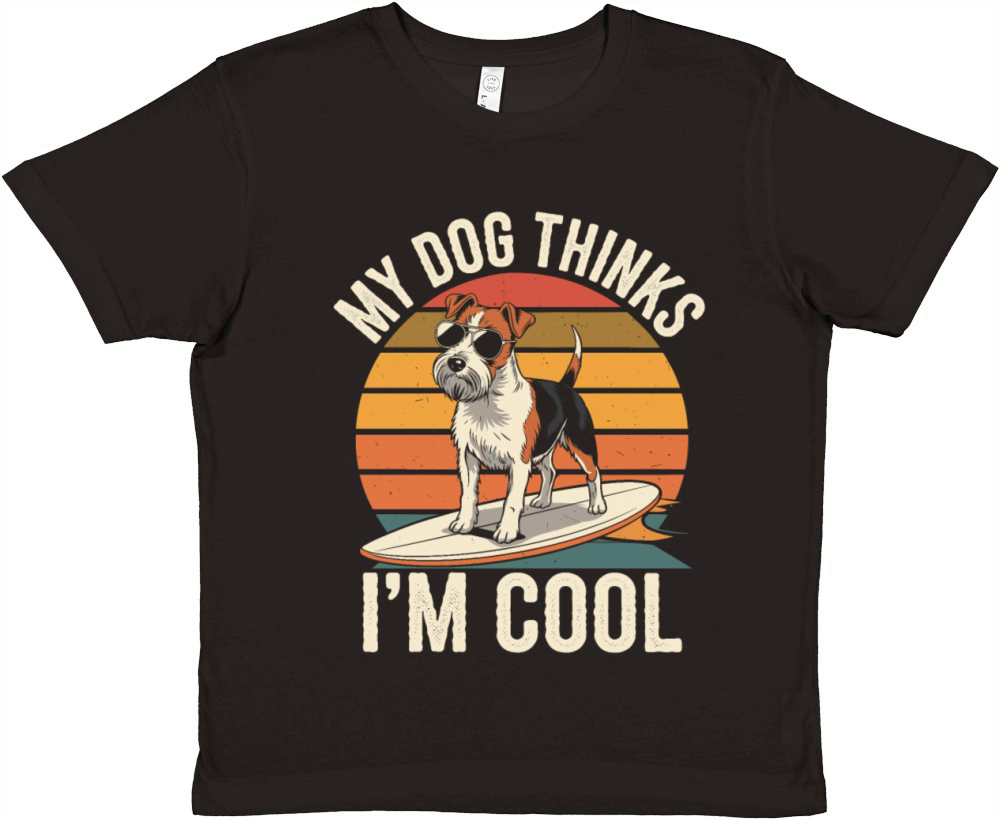 Yorkshire Terrier My Dog Thinks Im Cool Yorkie Premium Kids Crewneck T-shirt