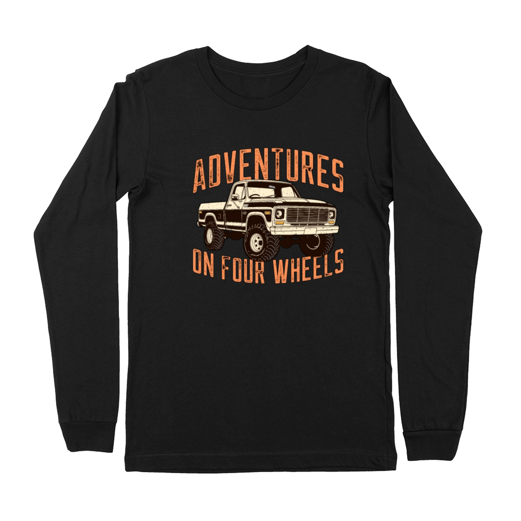 Pickup Truck Adventures On Four Wheels Trucker Premium Long Sleeve