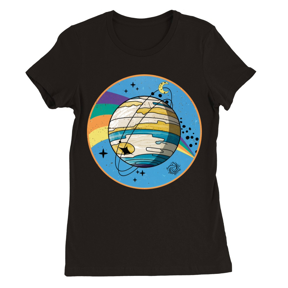 Jupiter - Planet Vintage Premium Womens Crewneck T-shirt