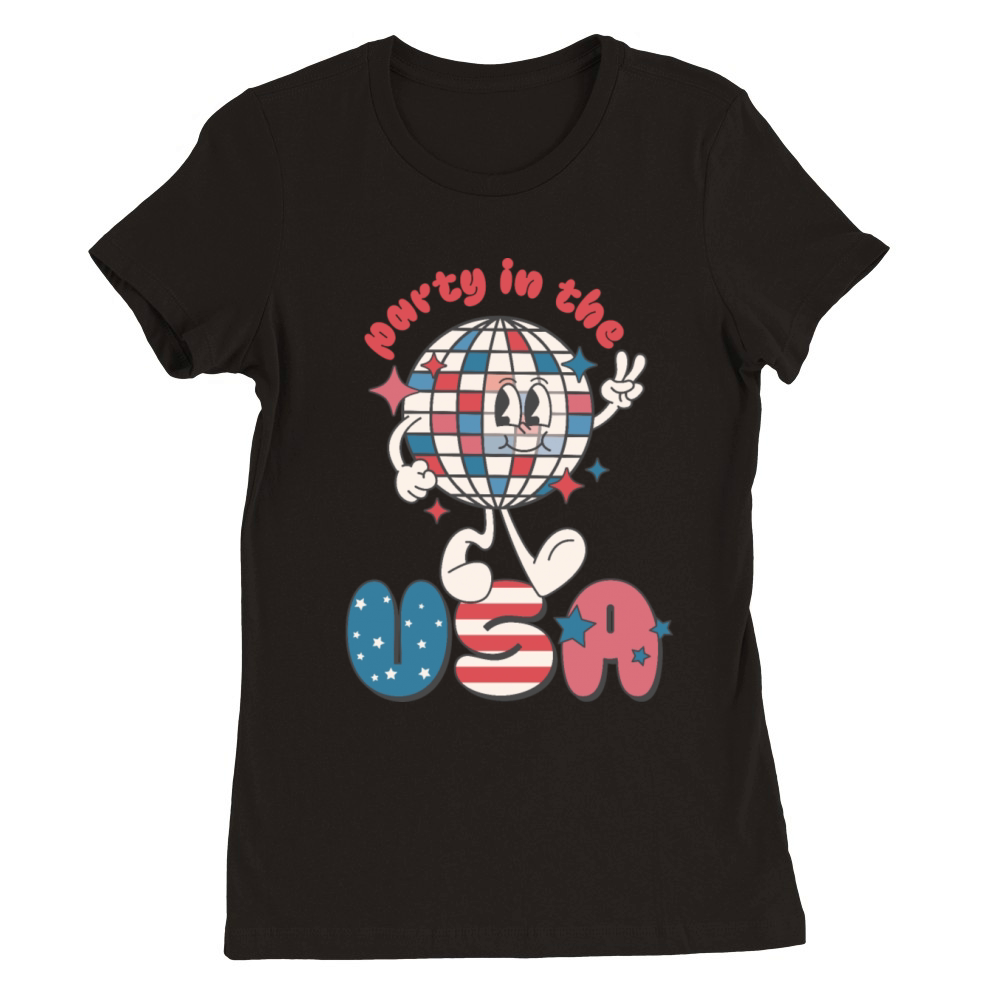 Party In The USA Premium Womens Crewneck T-shirt