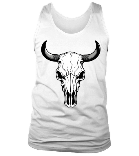 Cow Skull Western Wild West Style Tank Top Unisex