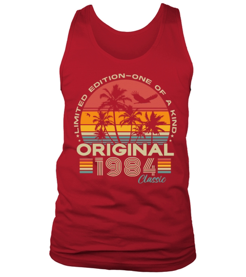 Original 1984 Vintage Retro 40th Birthday Tank Top Unisex