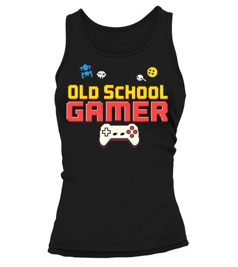 Old School Gamer Retro Gaming Motif 2 Tank top Woman