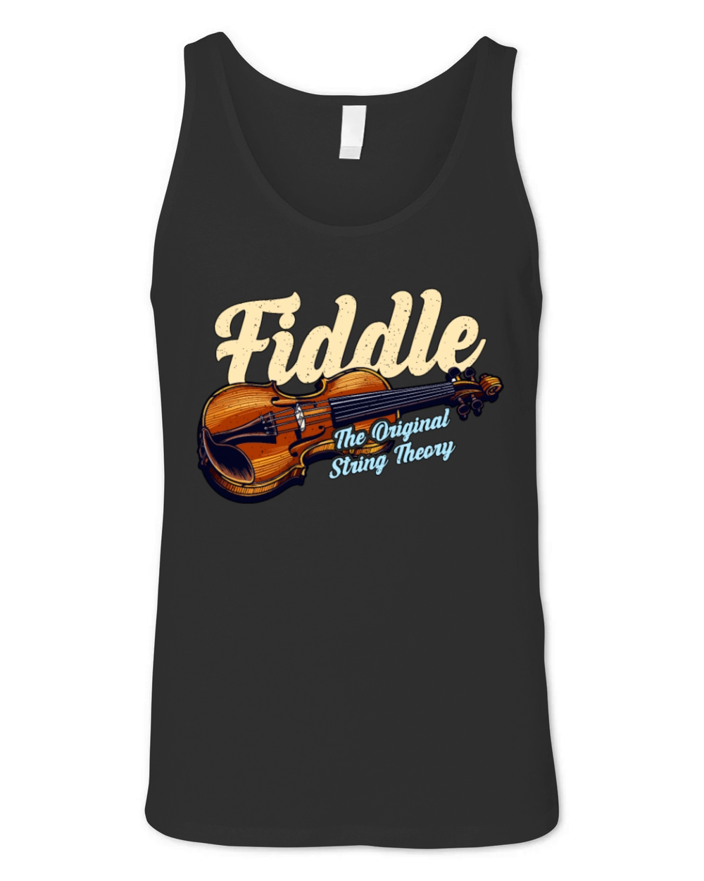 Fiddle The Original String Theory Country Music Unisex Jersey Tank