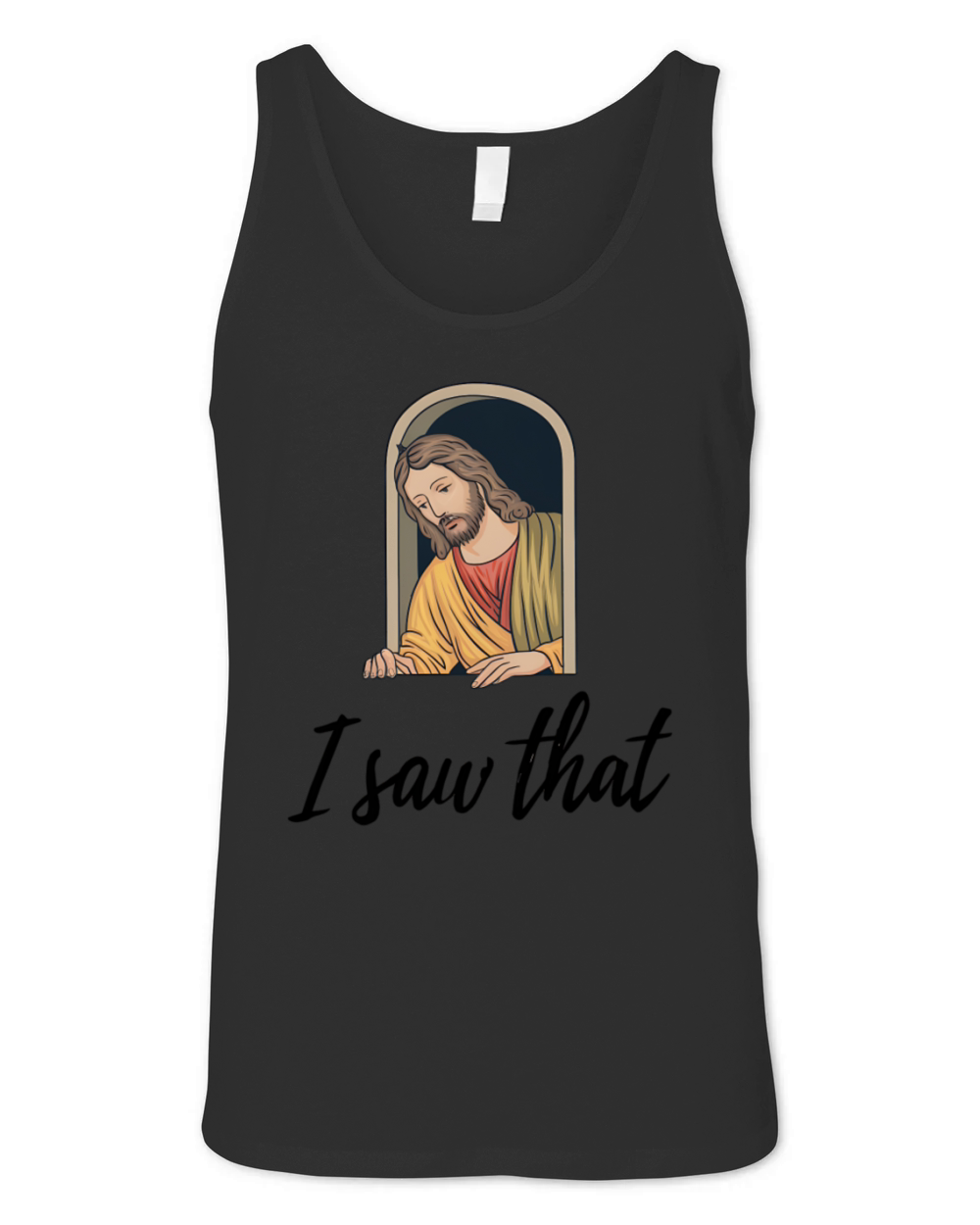 I Saw That Funny Jesus Meme Unisex Jersey Tank