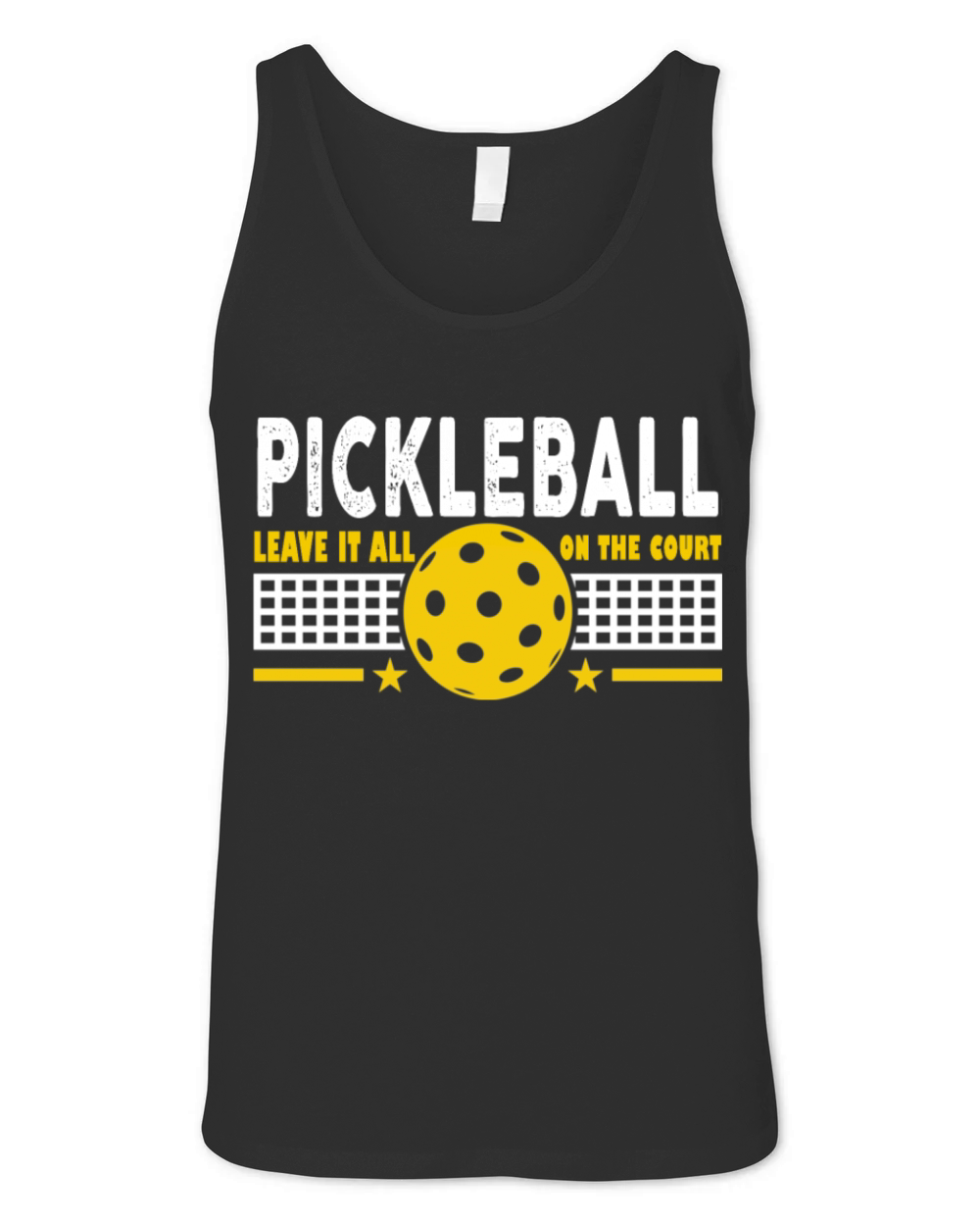 Pickleball Leave It All On Court Unisex Jersey Tank