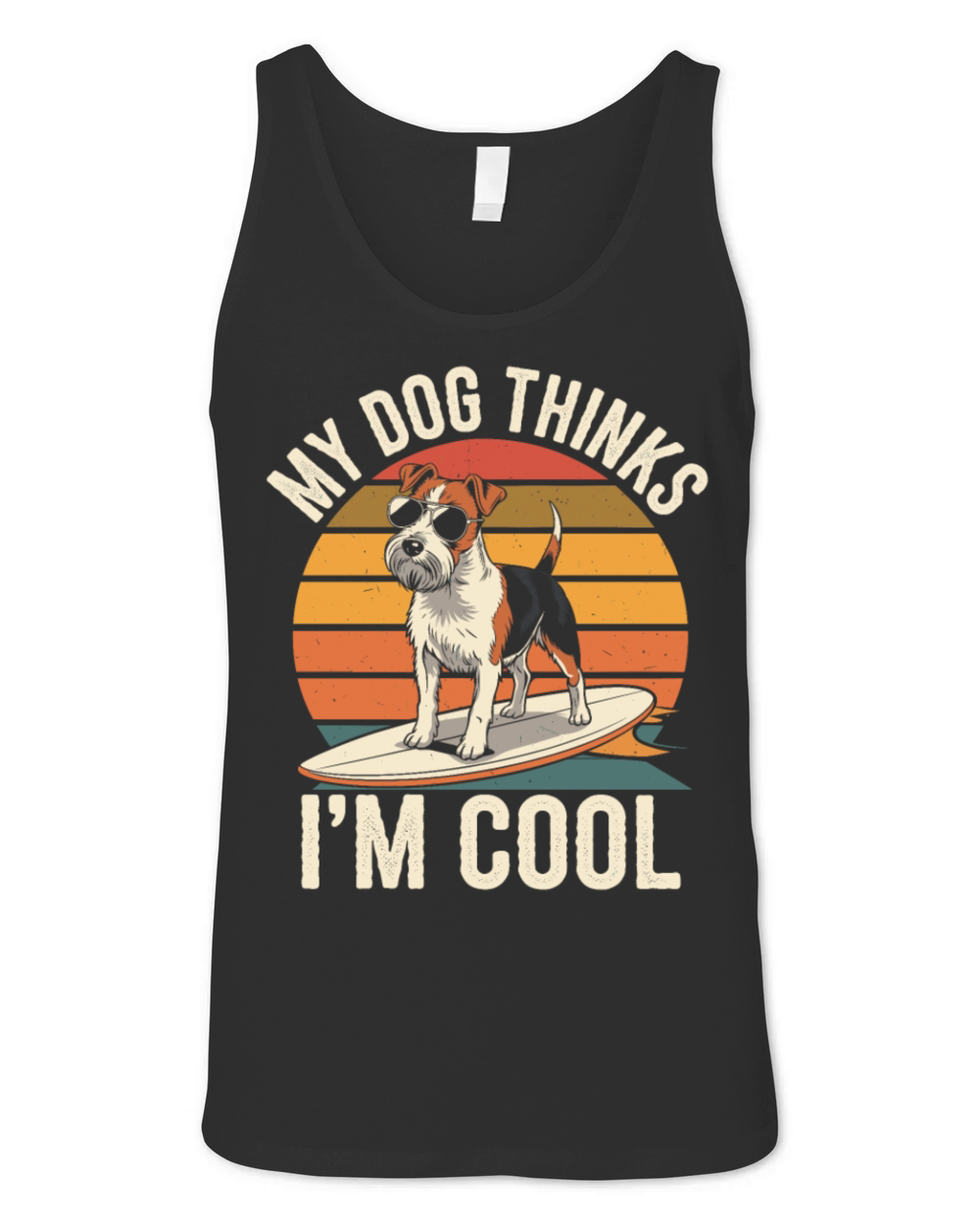 Yorkshire Terrier My Dog Thinks Im Cool Yorkie Unisex Jersey Tank