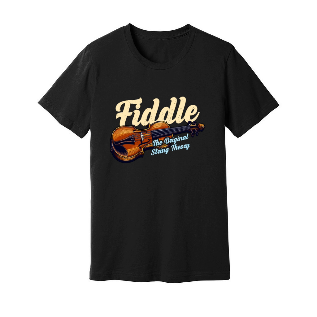 Fiddle The Original String Theory Country Music Unisex Jersey Tee