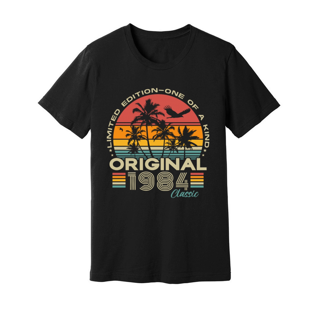 Original 1984 Vintage Retro 40th Birthday Unisex Jersey Tee