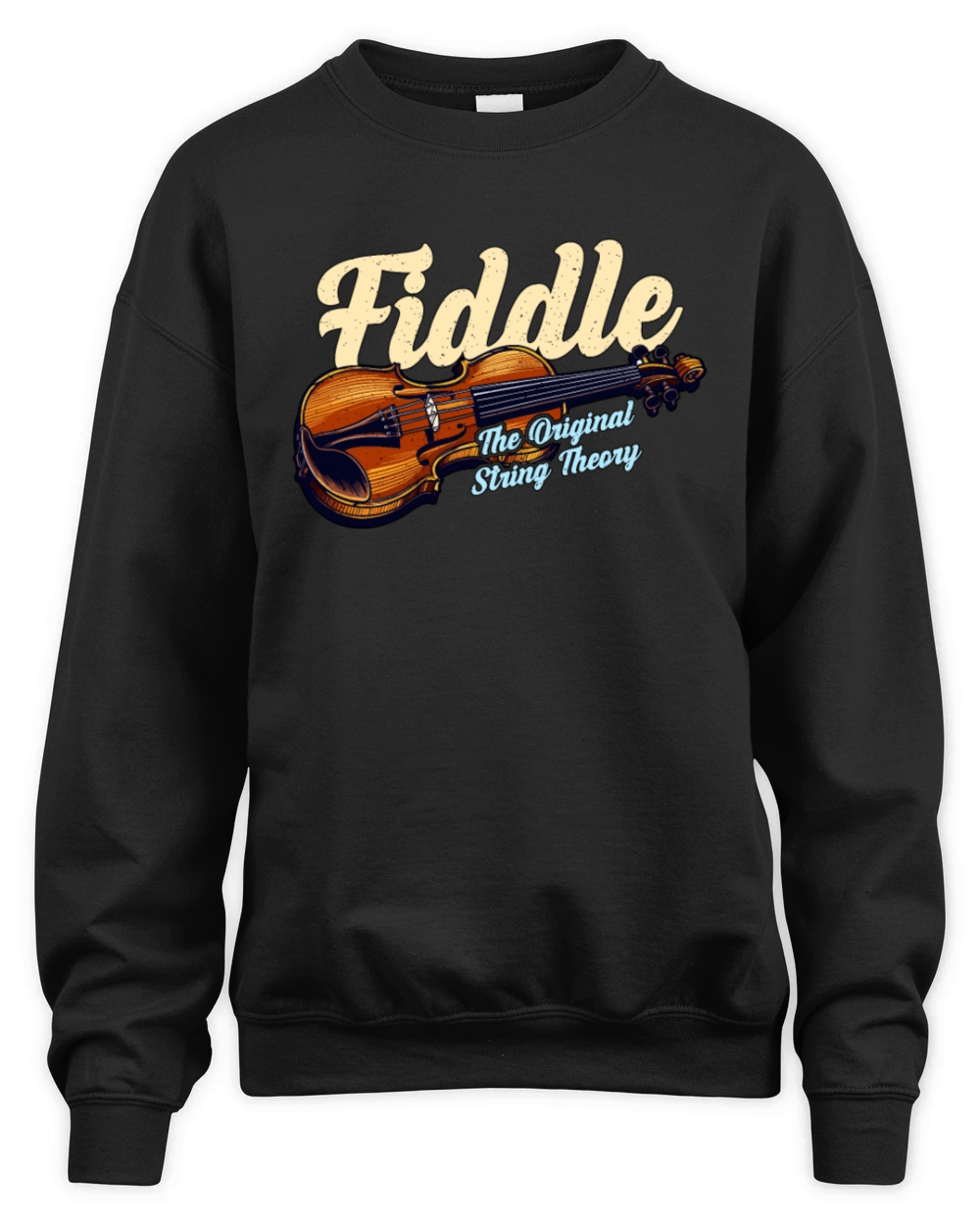 Fiddle The Original String Theory Country Music Unisex Premium Crewneck Sweatshirt