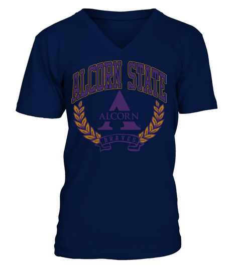Alcorn State Braves Victory Vintage V-Neck T-shirt