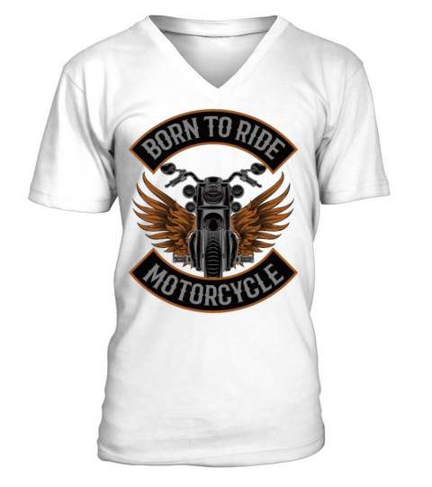 Motorcycle funny saying vintage biker V-Neck T-shirt