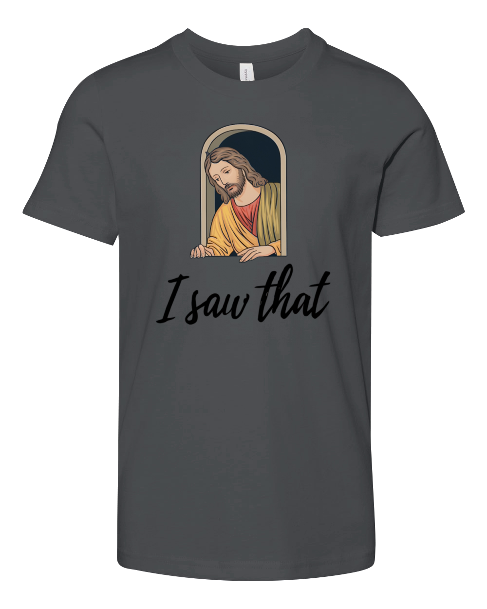 I Saw That Funny Jesus Meme Youth Unisex Jersey Tee