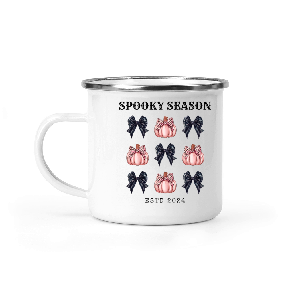 Spooky Season 2024 Grid Halloween Autumn Season Camping Mug