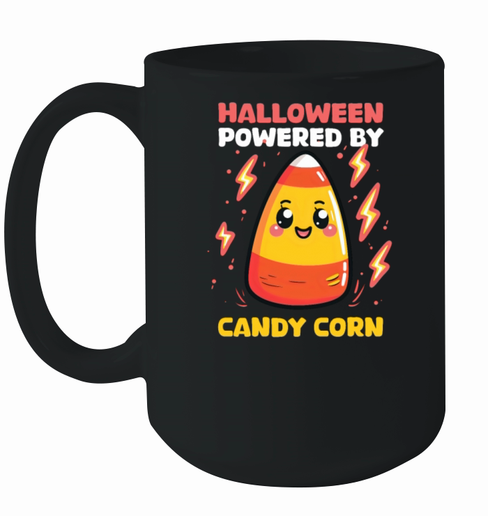 Candy Corn Halloween Powered By Candy Corn Ceramic Mug