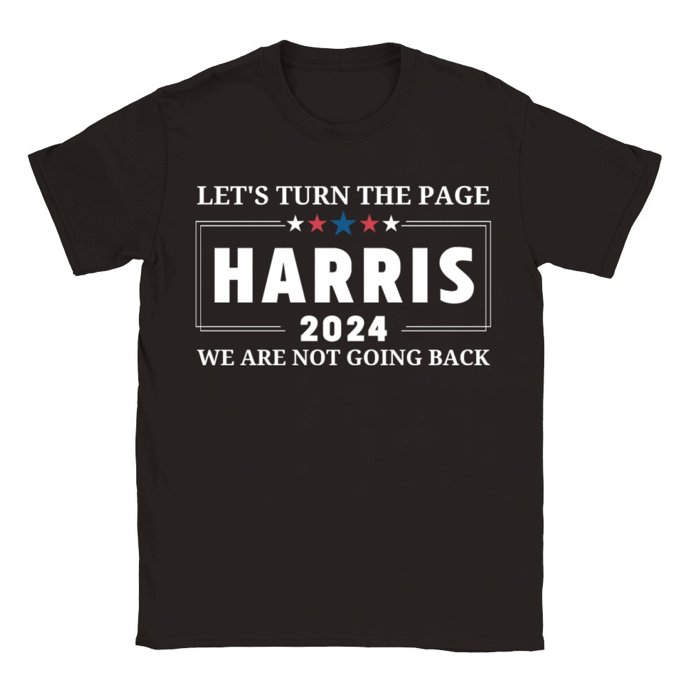 Lets Turn The Page Harris 2024 Classic Kids Crewneck T-shirt