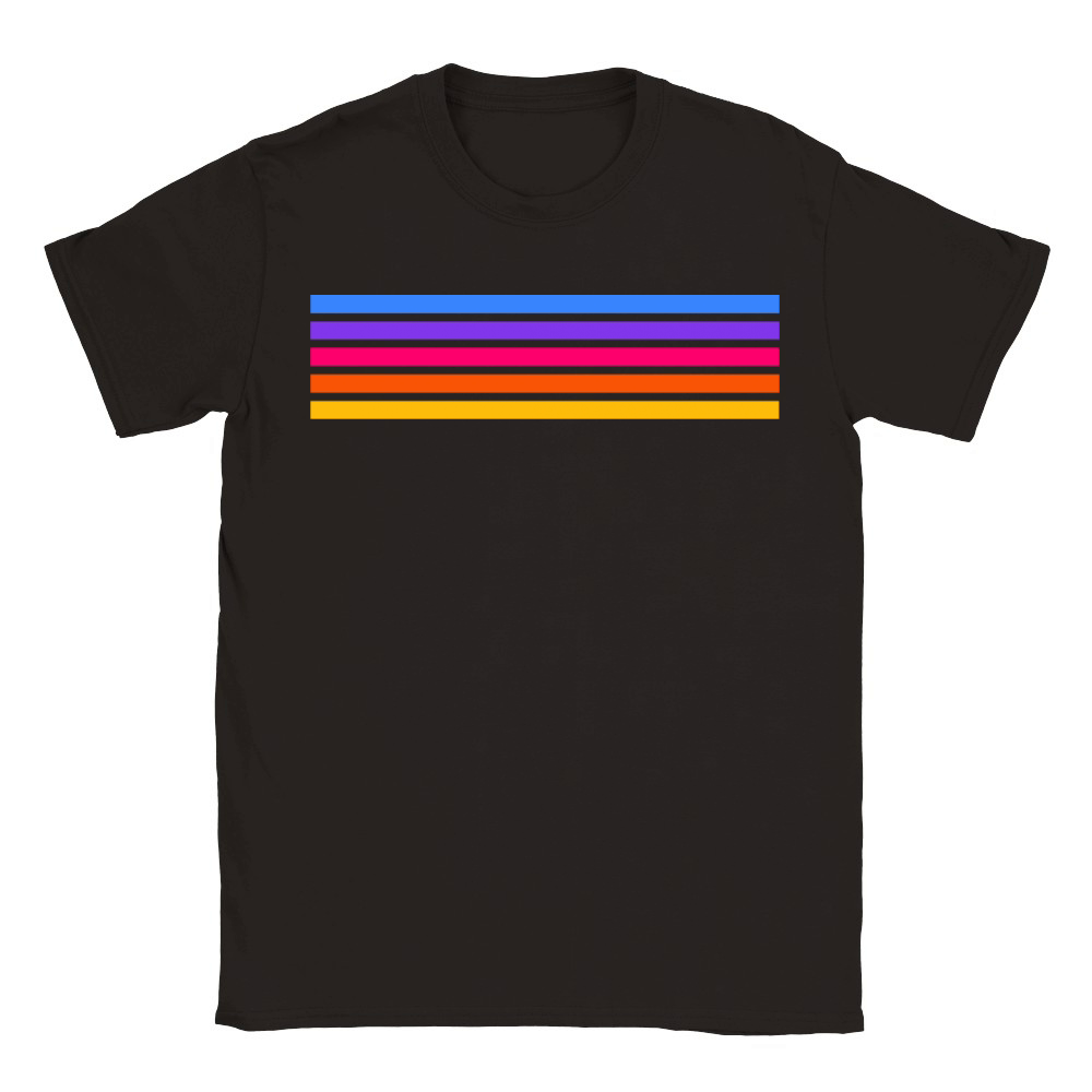 Retro stripe design with vintage vibe Classic Kids Crewneck T-shirt