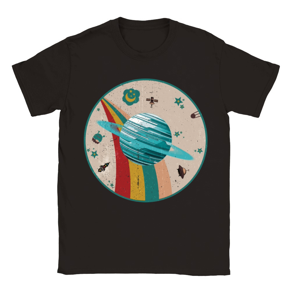 Uranus - Planet Vintage Classic Kids Crewneck T-shirt