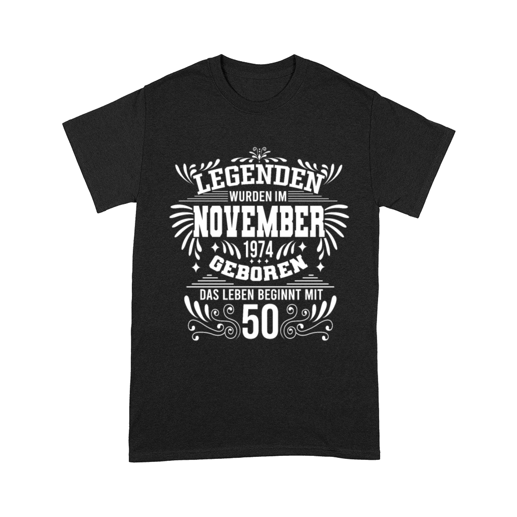 50 Birthday Legends Born 1974 November Retro Comfort T-shirt