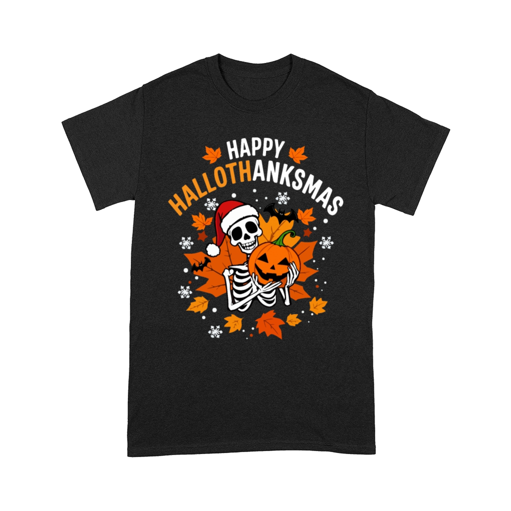 HAPPY HALLOTHANKSMAS Skeleton Comfort T-shirt