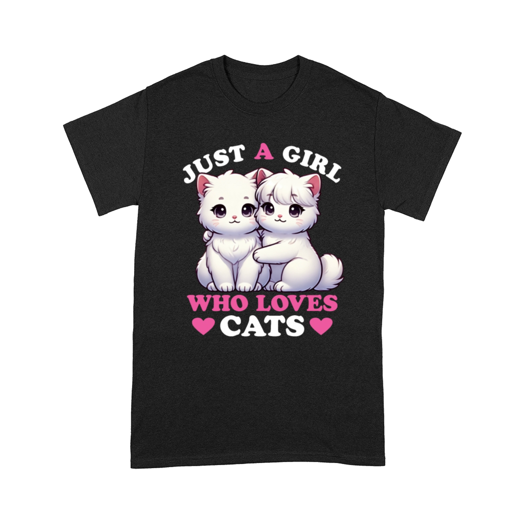 Just a Girl who Loves Cats Women Cat Lover Comfort T-shirt