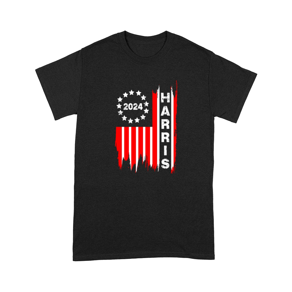 Kamala Harris 2024 PNG Vintage Us Flag Comfort T-shirt