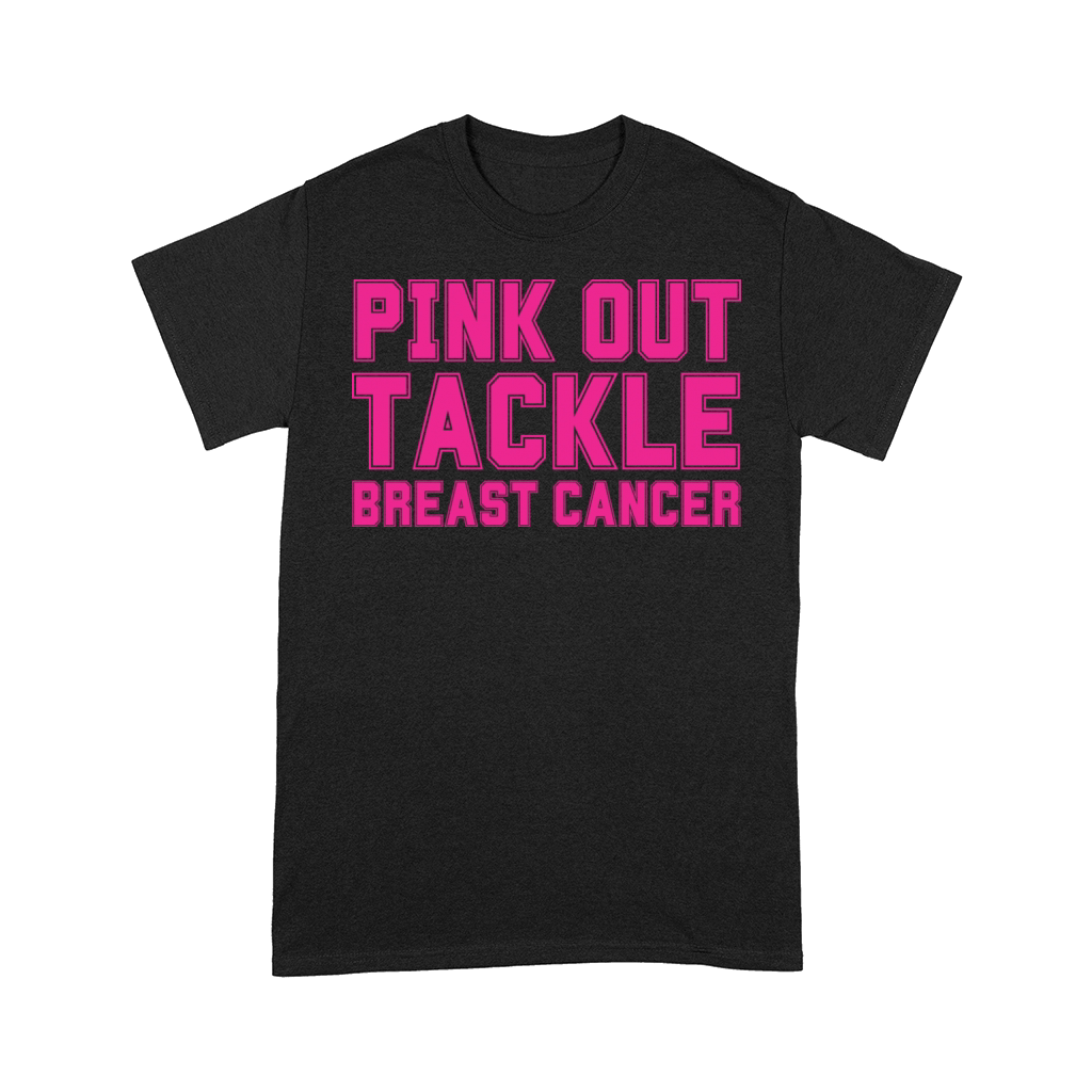 Pink Out Tackle Breast Cancer Support Comfort T-shirt