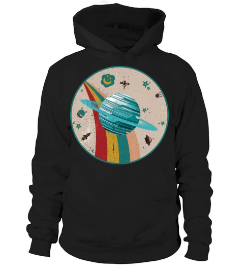 Uranus - Planet Vintage Hoodie Unisex