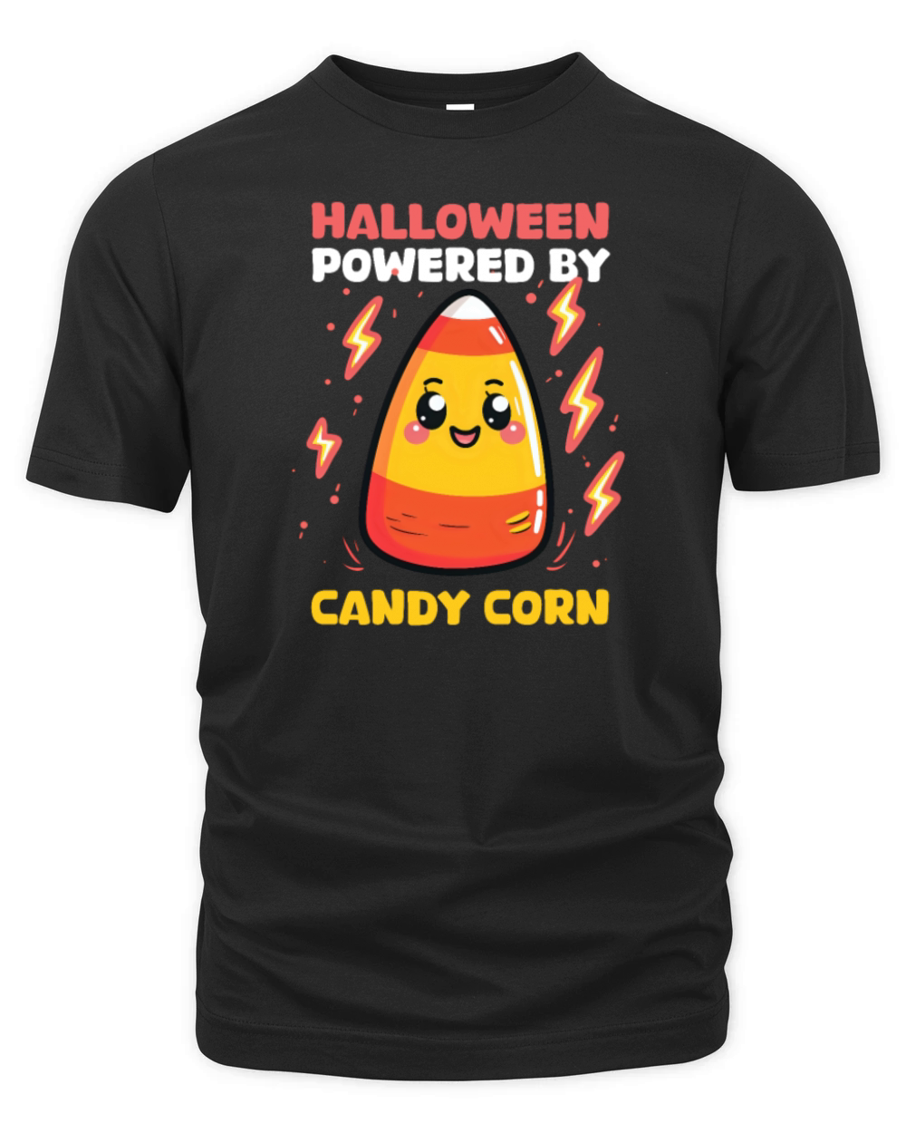 Candy Corn Halloween Powered By Candy Corn Organic Unisex T-shirt